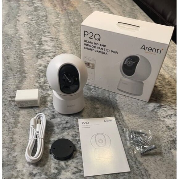 New 5ghz WiFi Security Camera Indoor, 4MP Plug-in Pet Dog Camera with Phone App - Picture 2 of 2